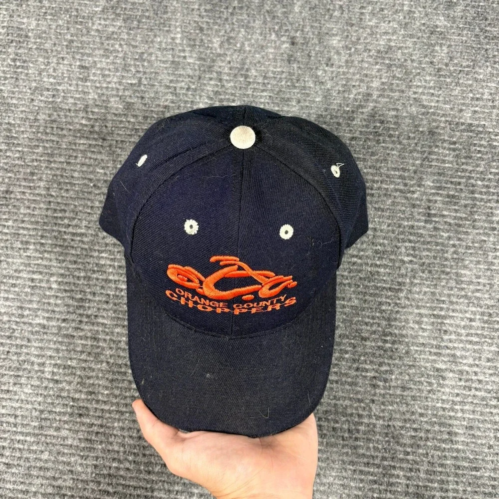 Orange County Choppers Baseball Cap Unisex OS Navy Blue Excellent Biker Hat